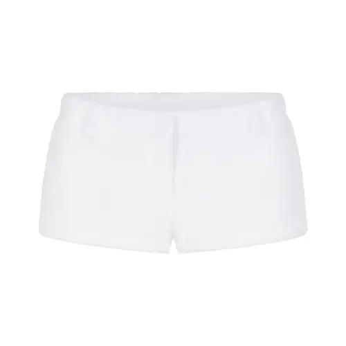 SKIMS Махровый COVER UPS Короткий Повседневные шорты Женские Снег Снег