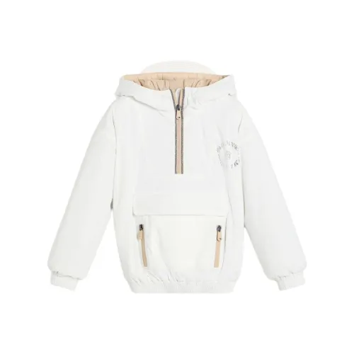 BRUNELLO CUCINELLI Покрытие с принтом и бисером белый детский