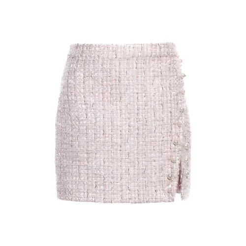 LIANCAN Повседневные короткие юбки женские розовые