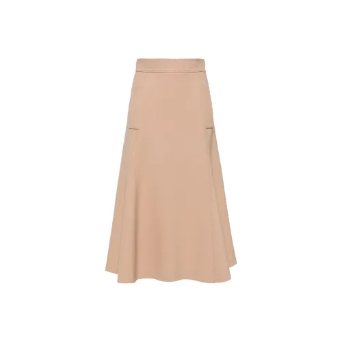 ELIE SAAB SS24 Повседневная длинная юбка женская бежевый