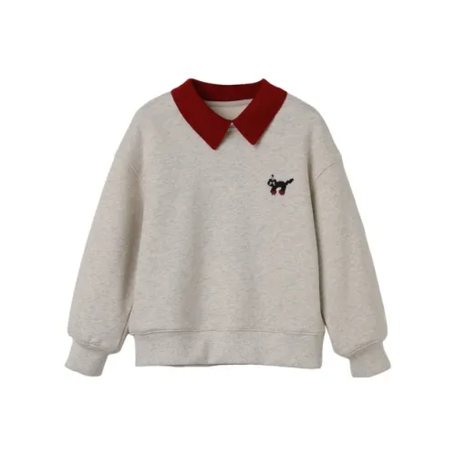 SETIROM Толстовка Белый Серый Дети Возраст 3-7 лет