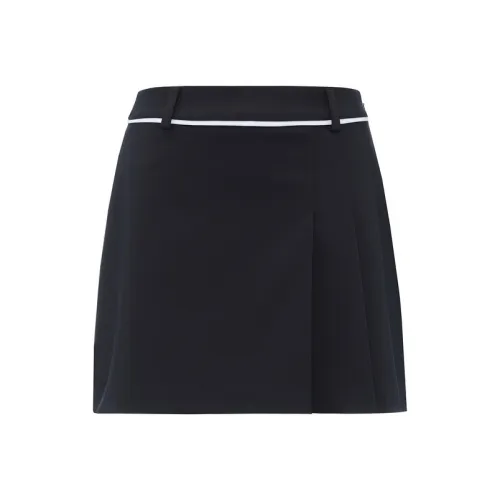 LI NING 1990 GOLF серия Повседневные короткие юбки Женские Черный