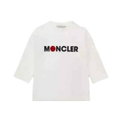 Moncler T-рубашка Детская одежда Теннис Логотип Длинный рукав T-рубашка Белый Младенец и Малыш