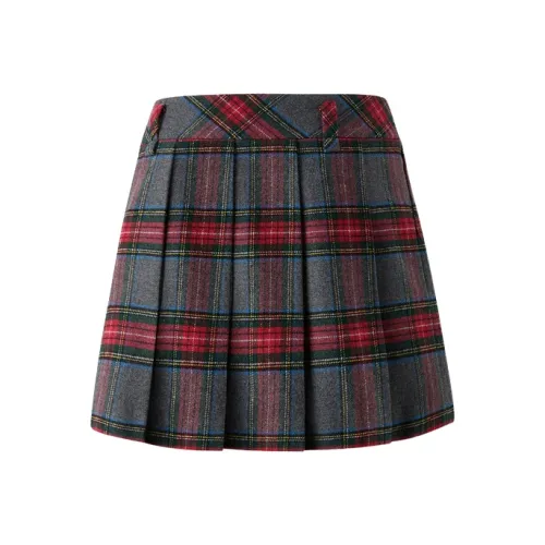 E.land Повседневные короткие юбки женские красные