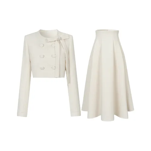 MO VOICE Комплект с юбкой Женские Абрикос