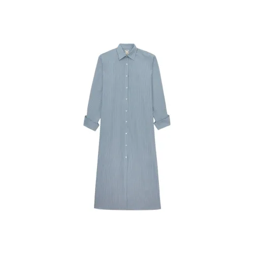 INES DE LA FRESSANGE Blue Женские Длинные Рукава Платья