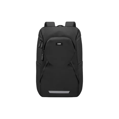 BUBM Рюкзак из мембранной кожи большой мужской черный хаки