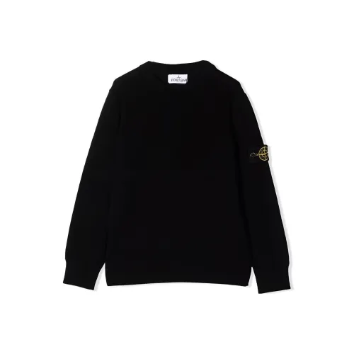 STONE ISLAND Черный Kids Свитеры