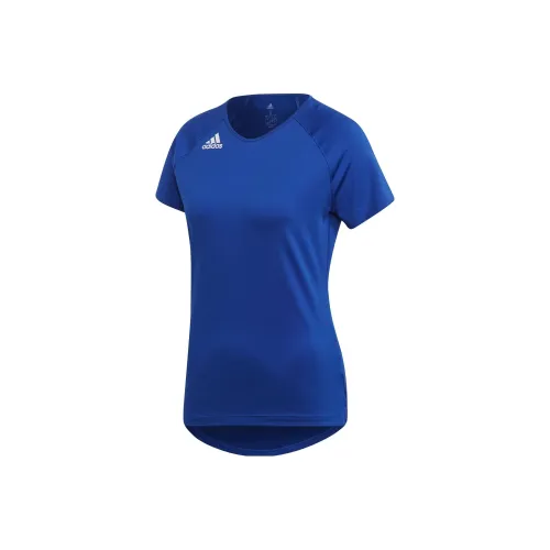 Adidas Синий Женская Волейбольная Джерси