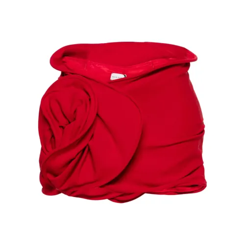 MAGDA BUTRYM FW24 Повседневные короткие юбки Женские Темно-красный