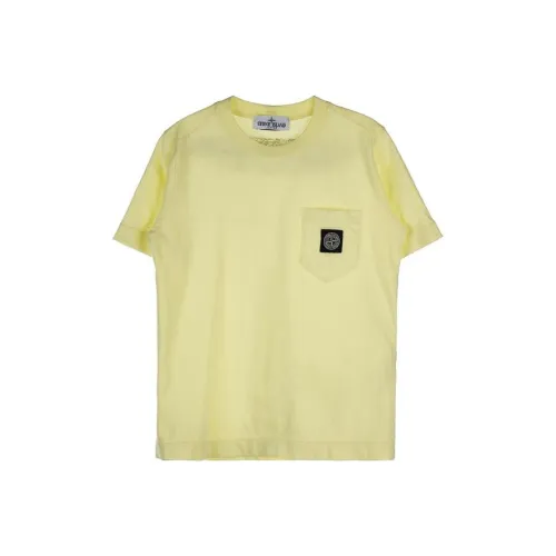 STONE ISLAND T-рубашка Желтая Детская