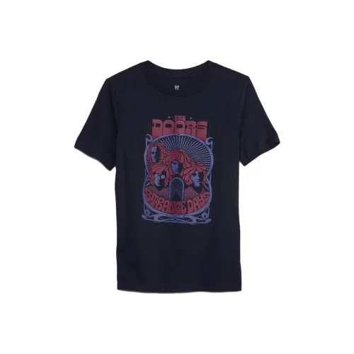 GAP × Jimi Hendrix Co Branded Series T Рубашка Детская Темно-синяя