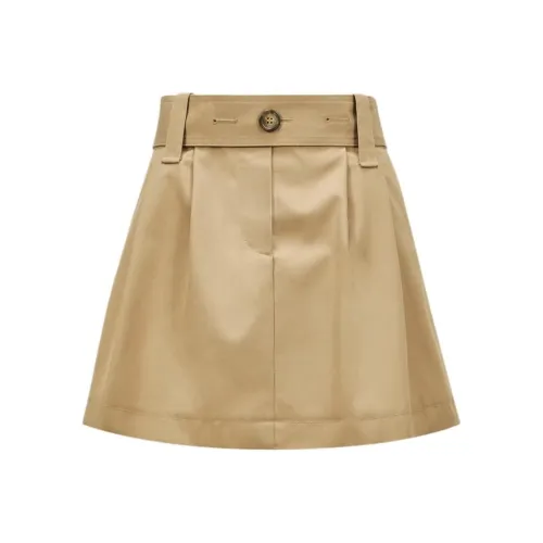 Moncler CAMEL Женские Повседневные Короткие Юбки