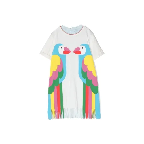 Stella McCartney Короткий рукав платье многоцветный детский