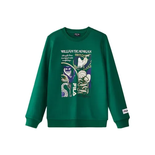 FILA KIDS x V A LIANMINGKUAN Толстовка Изумрудно-зеленый Curtain Детский