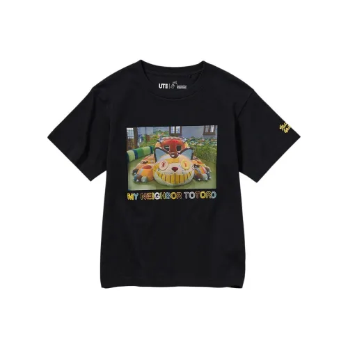 UNIQLO Studio Ghibli Co titled Series T Рубашка Черная Детская