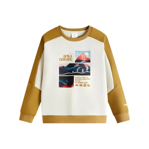 Antakids Пуловер Свитшот Пыльно-серый Шампанское Коричневый Подростки