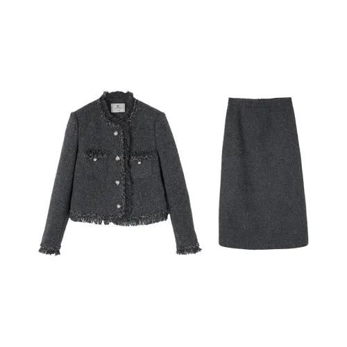 XIANGYING Комплект с юбкой Женские Серый