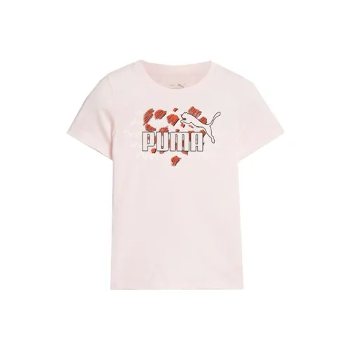 PUMA T-рубашка Mix Match Essentials Enfant T-рубашка Детская Розовая
