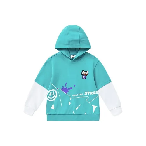 QIAODAN Ascending Зеленый Школьный возраст Свитшоты