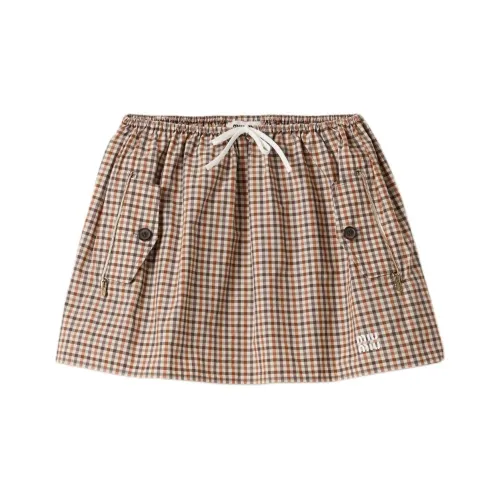 MIU MIU SS25 Повседневные короткие юбки Женские Многоцветный