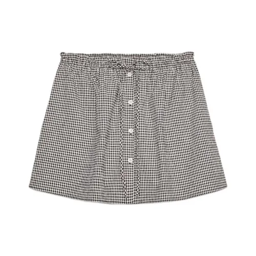 ZARA Темно-кофейные Женские Повседневные Короткие Юбки