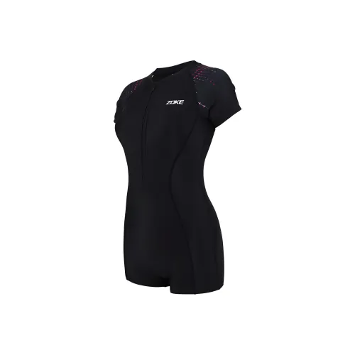 ZOKE Розово-красный цвет Flower Женские ван-пис купальники