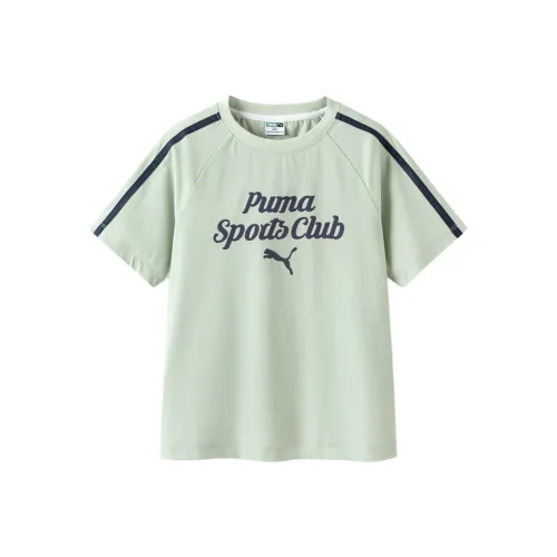 PUMA T-Shirt Шалфейно-зеленый Подростки
