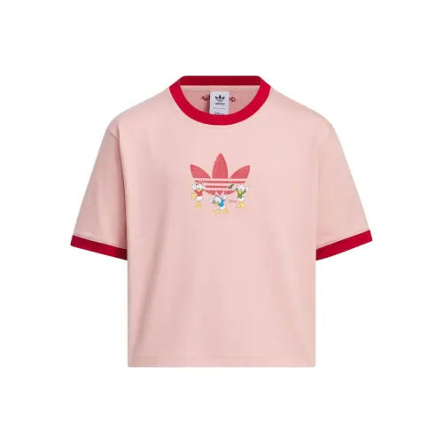 adidas originals Чудо Пурпурно-розовый Школьный возраст Футболка