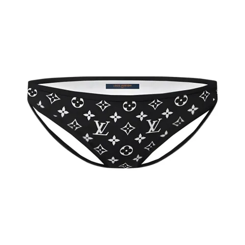 LOUIS VUITTON Graphic Монограмма Bikini Bottoms Плавки Женские Черный