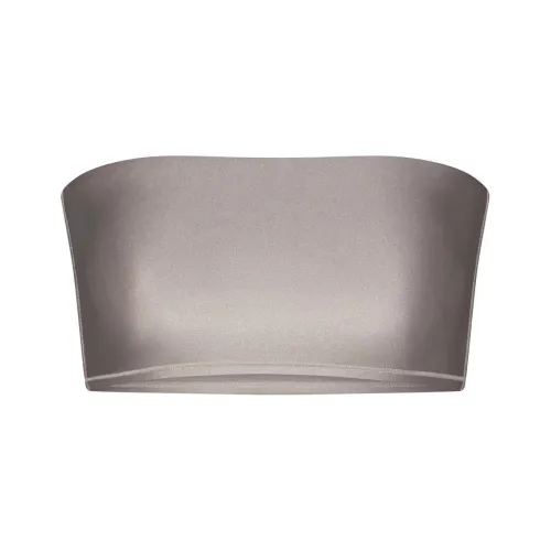 SKIMS SHINE Плавание Бандо Бикини Топ Бикини Женские Дым Дымчато-серый