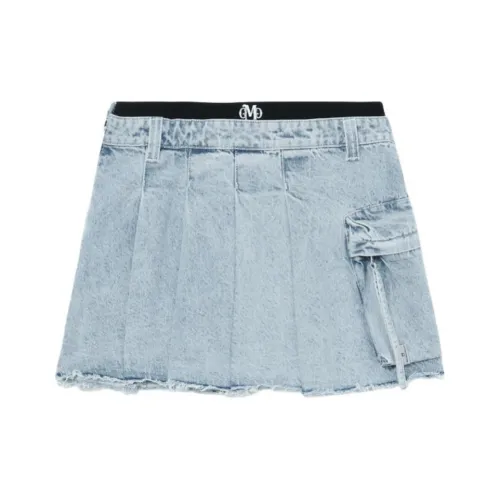 MUSIUM DIV Джинсовые короткие юбки Женские Blue
