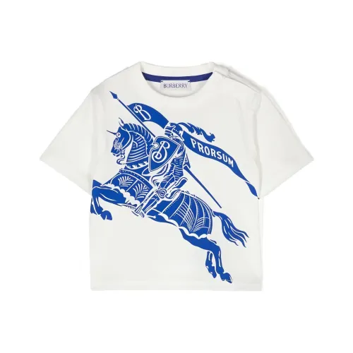 Burberry T-рубашка FW23 белая для малышей и детей младшего возраста