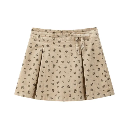 LEDIN Повседневные короткие юбки женские Taus серо-коричневый