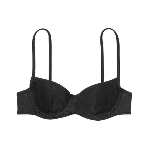 Victoria's Secret Курослеп Бикини Топ Черный Бикини Женские Черный