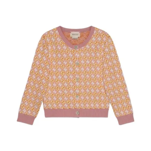 GUCCI Свитер FW21 Оранжевый Розовый Детский