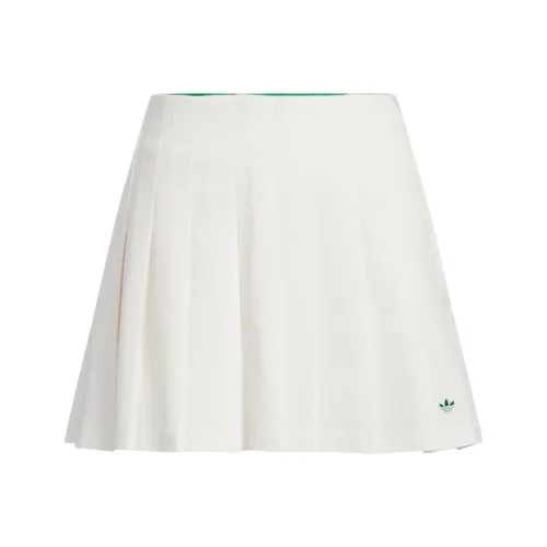 Adidas Originals SS25 Повседневные короткие юбки Женские Мел Белый
