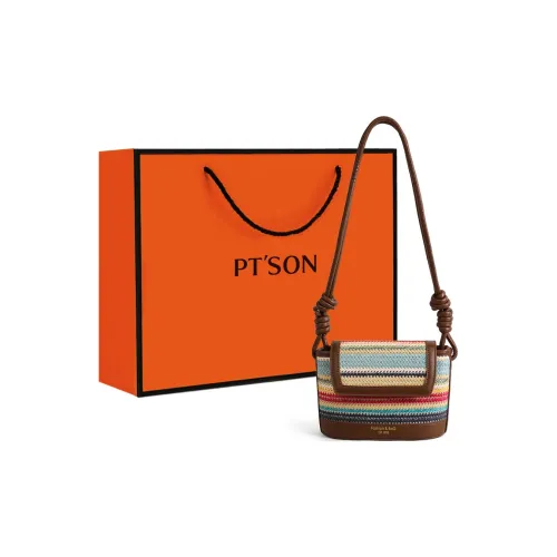 PT'SON Сумка через плечо из синтетической кожи стандартная женская синяя