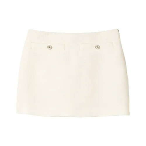 GUCCI SS25 Повседневные короткие юбки Женские Белые