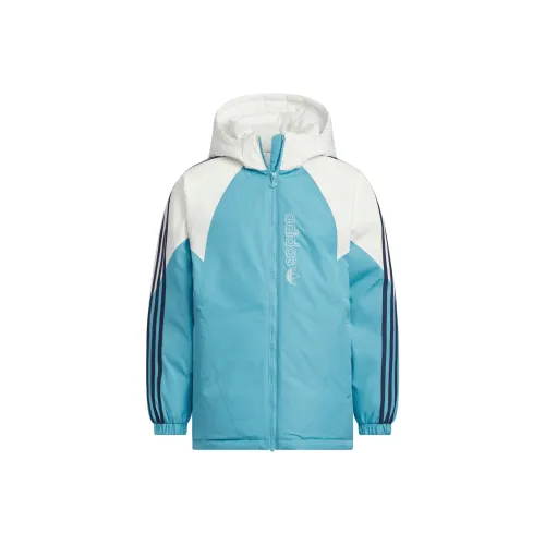 Adidas Originals Пуховики и жилеты FW24 Винтажный синий Подростки