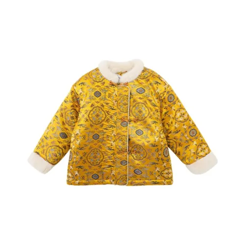 Mami Macca Хлопковый пуховик Желтый для детей 3-7 лет