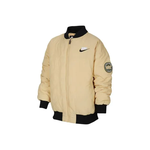 Nike Light Brown Unisex Down Jackets Nike Светло-коричневые унисекс пуховики