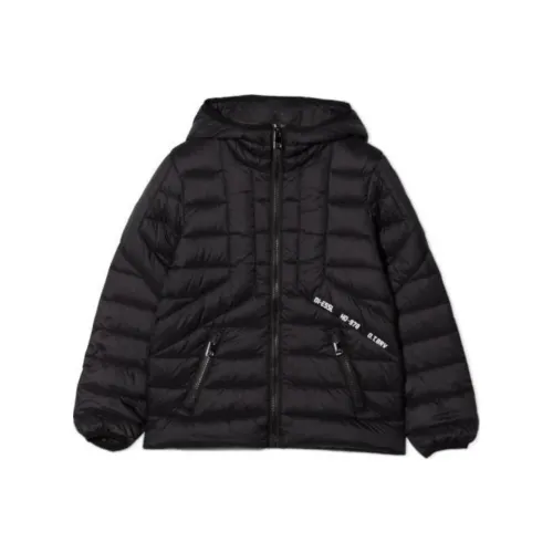 DIESEL Хлопковый пуховик Черный Детский