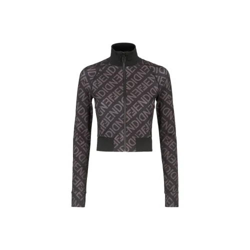 FENDI Черная женская лыжная куртка