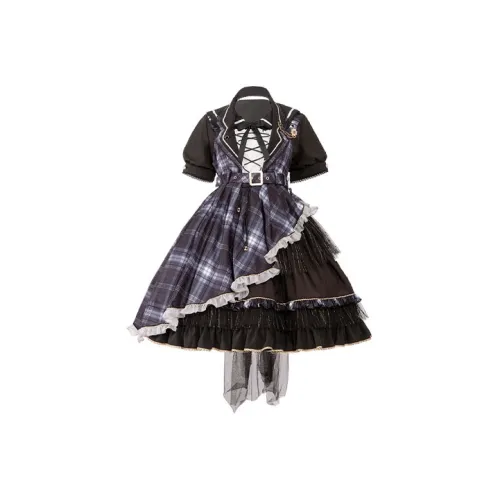 Чёрное унисекс платье Лолита