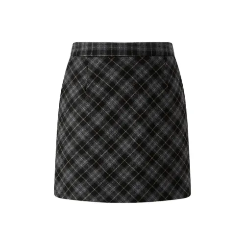 E.land Повседневные короткие юбки женские темно-серый