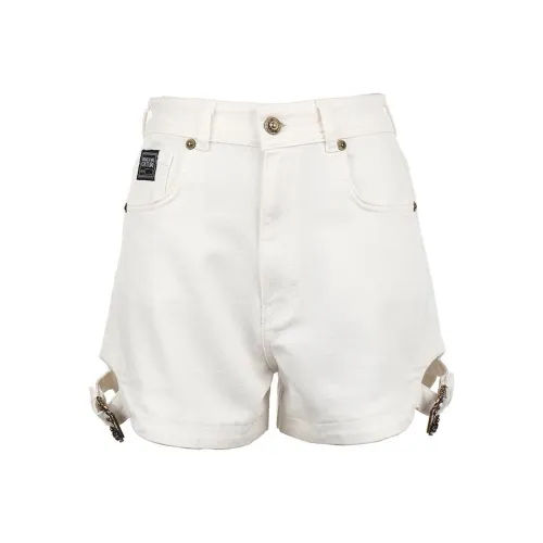 VERSACE JEANS COUTURE SS24 Джинсовые шорты Женские Белые