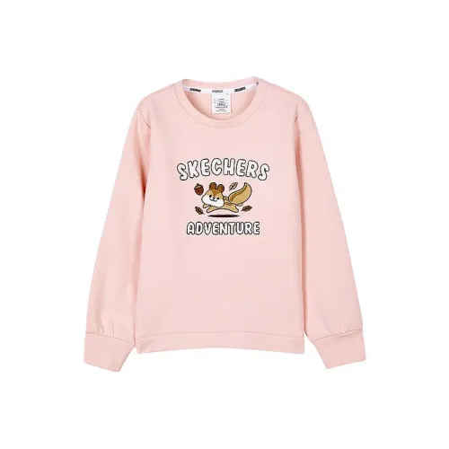 Skechers Клубничный Кремово-розовый/01UJ Kids Свитшоты