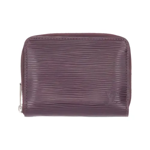 LOUIS VUITTON Zippy Кожа EPI Монетница Кошелек Женские Фиолетовый