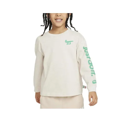 Nike T-Shirt Детский Светлый Айвори Белый